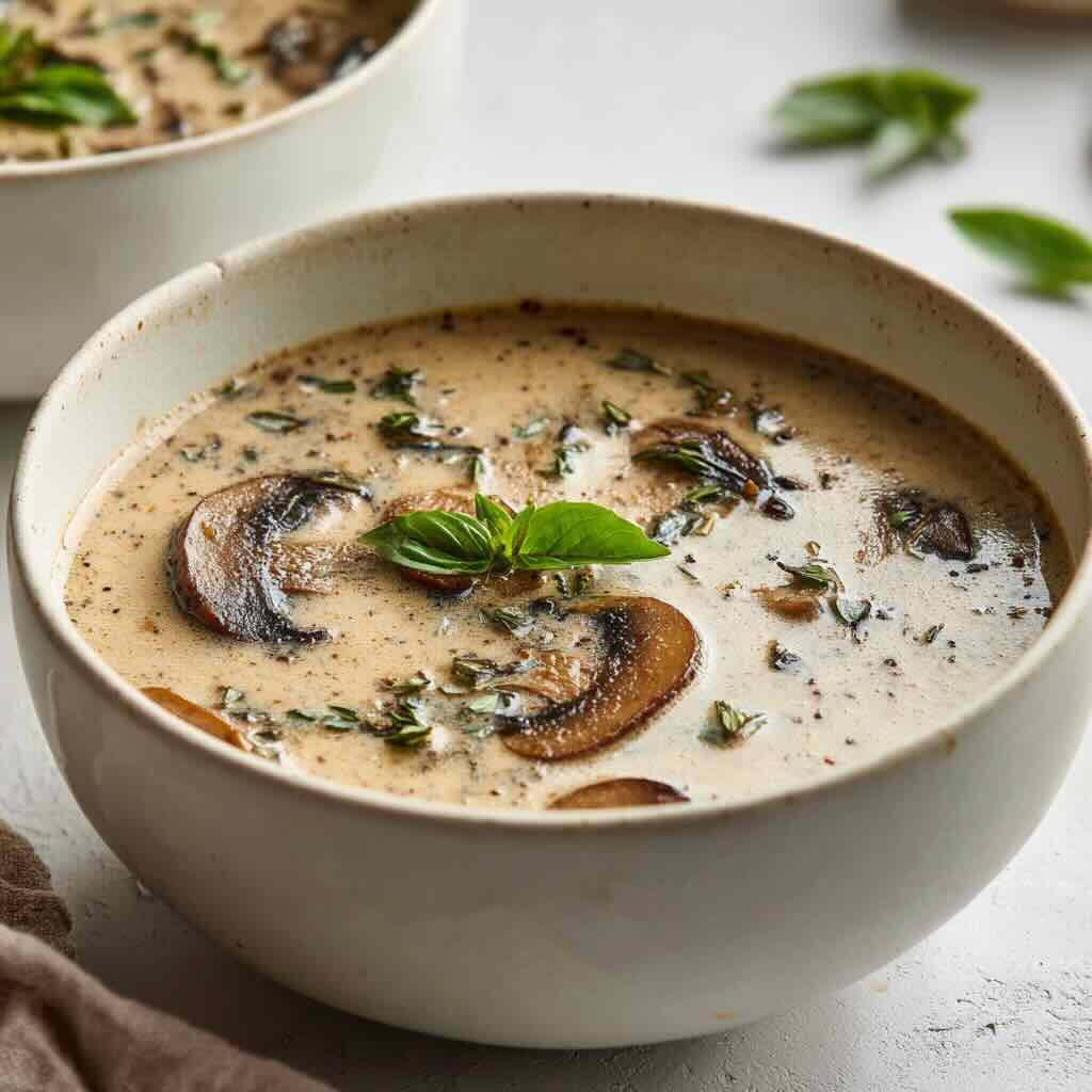 Vegan Mushroom Soup Recipe